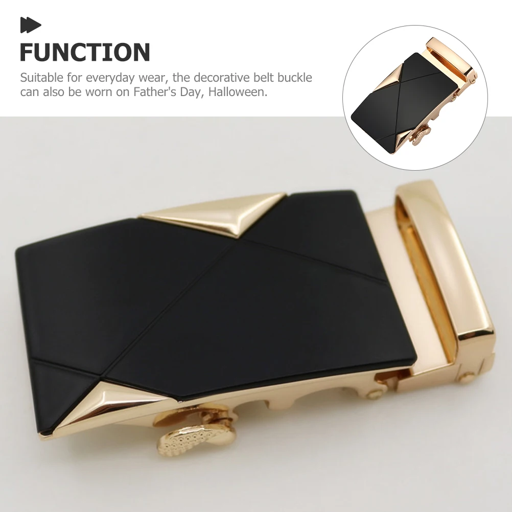 

Men Belt 602 Gold Retro Style Waist Jeans Belt Costume Accessory Buckle for Men Accessories Replacement