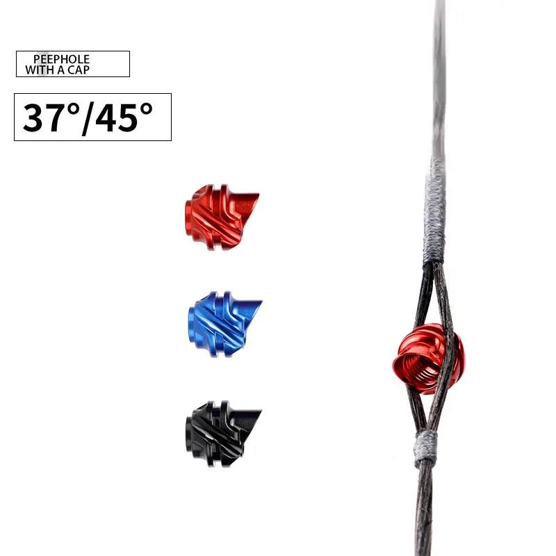 

1pc Archery Peephole Sight 37/45 Degree Aluminium Housing Bow and Arrow Target Compound Bow Hunting Shooting Accessories