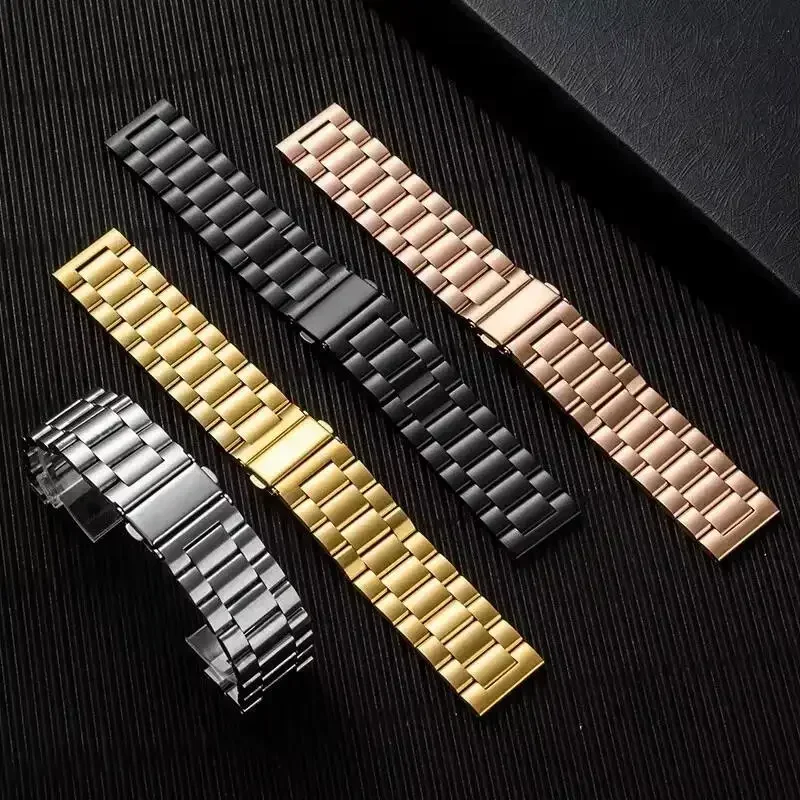22mm Stainless Steel Band For Amazfit Balance 2 Strap Metal Bracelet For Amazfit Bip 6 5/Cheetah Round/Pro/GTR 4 3 2 47m/GTR 2e