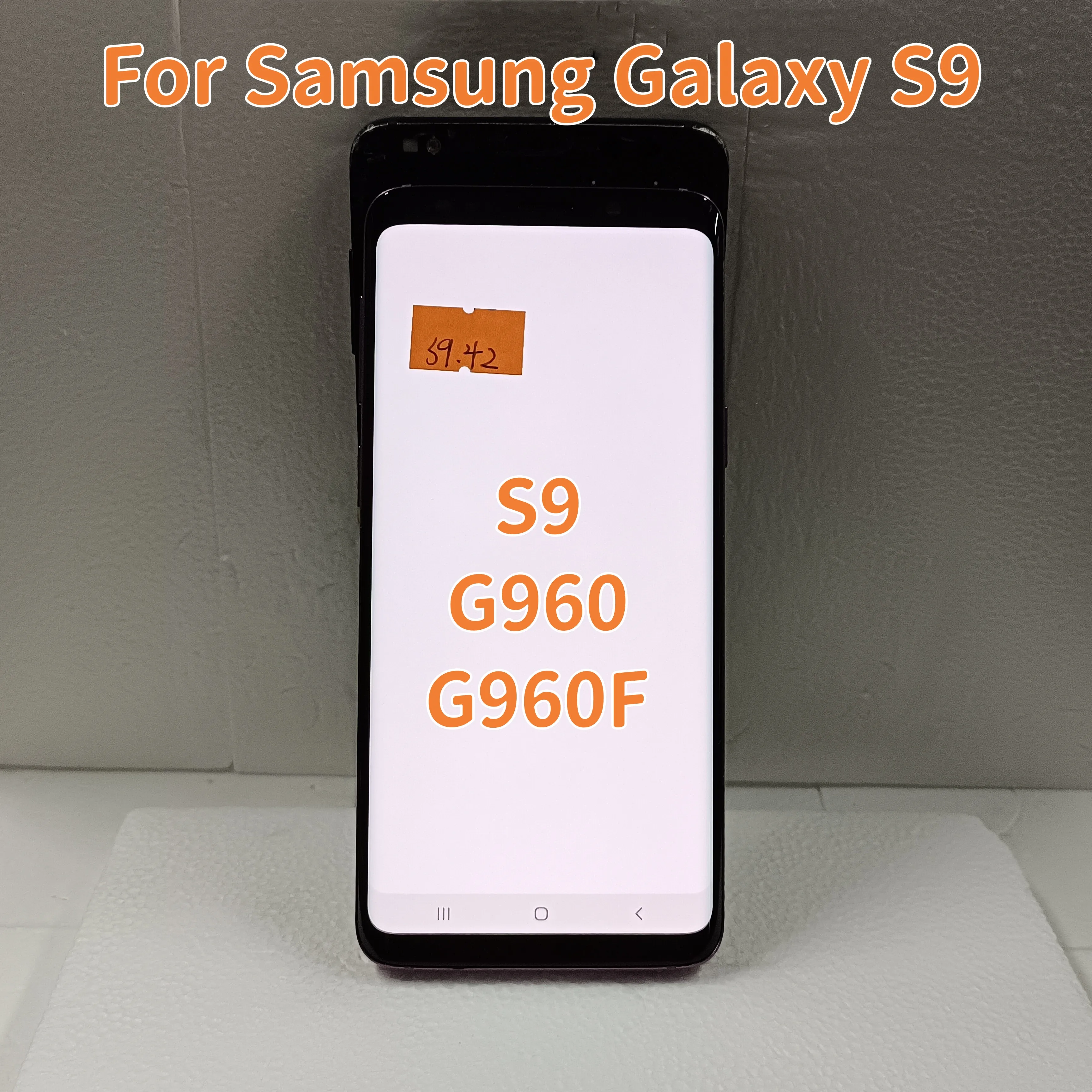 

5,8-дюймовый дисплей SUPER AMOLED для SAMSUNG Galaxy S9, замена дигитайзера сенсорного ЖК-экрана с рамкой G960 G960F с дефектами