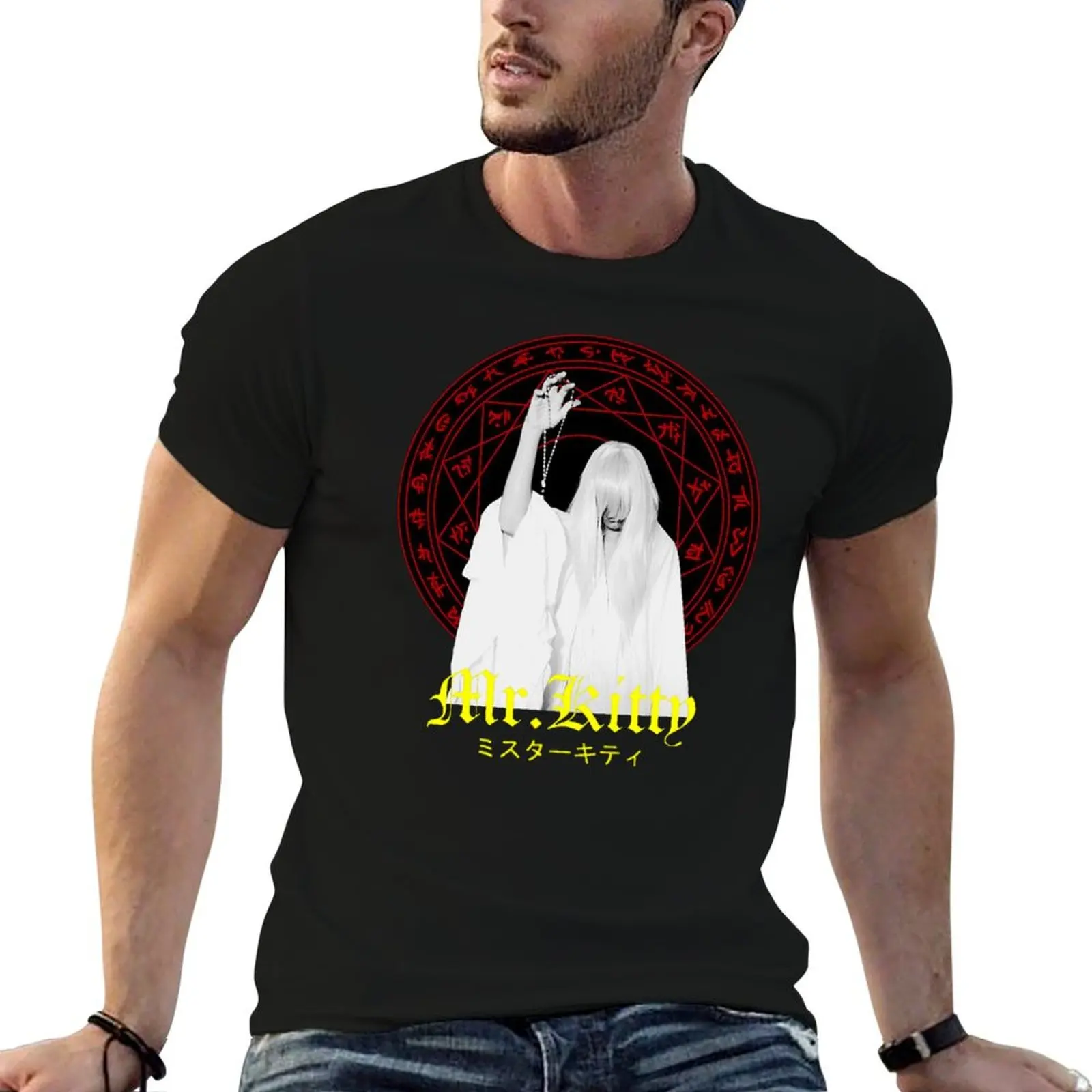 Mr. kitty After dark T-Shirt Casual Streetwear Short Sleeve Tee