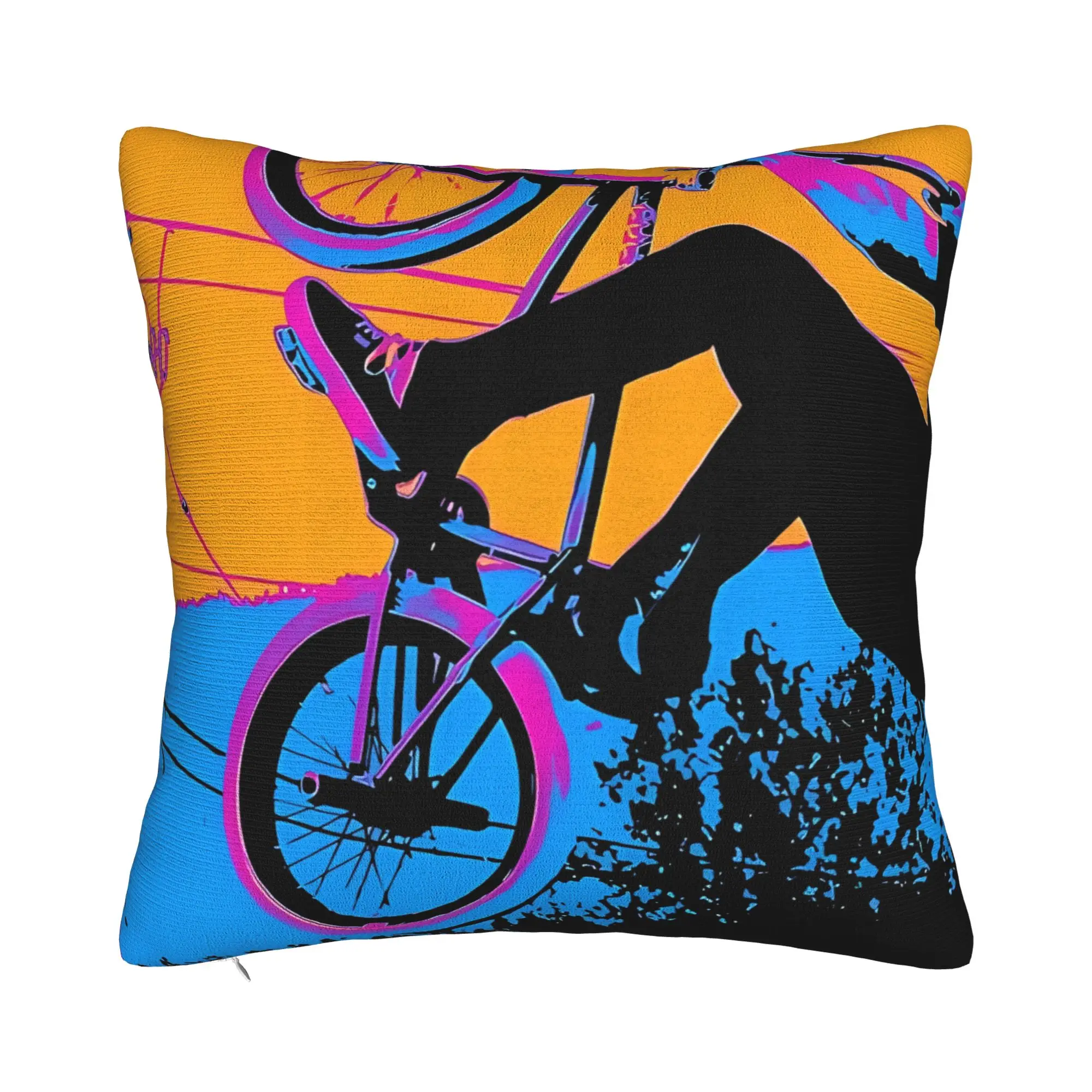 BMX Back Flip  Decorative Pillowcases for Cozy BMX Racing Pillow Cover Soft Durable