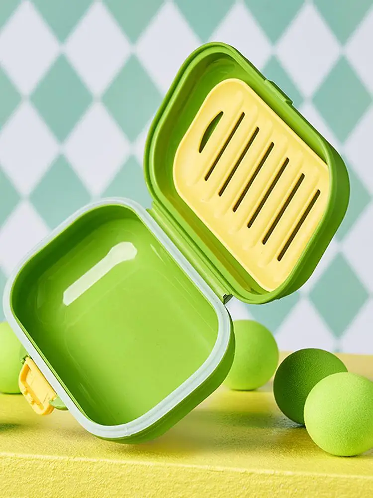 Travel Soap Case with Buckle Portable No Drill Soap Holder for Outdoor Camping Bathroom Storage Box Soap Dish Box