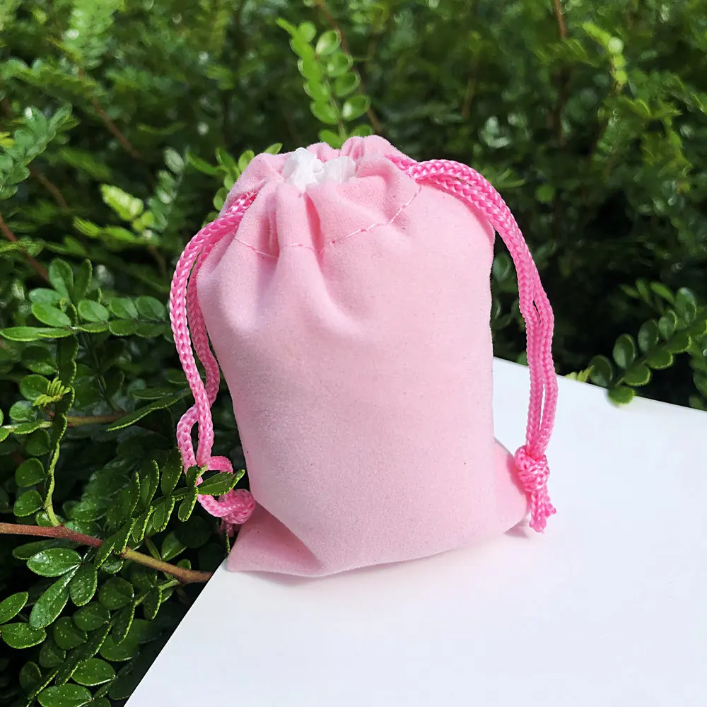 200 Pieces Velvet Dust Bag Black Multi-Color 10x12 Cm 7x9 Cm 5x7 Cm Drawstring Gift Packaging Small Jewelry Storage Bags