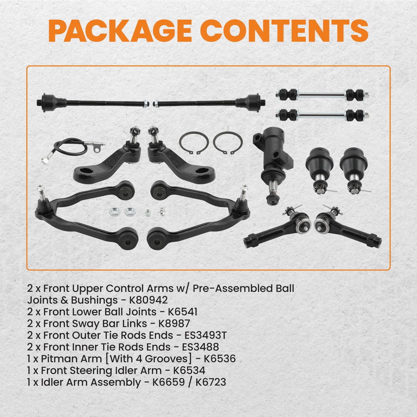 13 передних верхних рычагов, подвеска рулевых тяг для Sierra 1500 Yukon Escalade