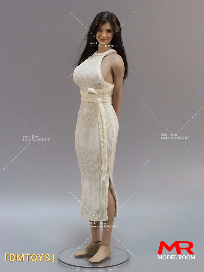 DMTOYS 1/6 Female Long Sheath Dress Backless Evening Dress Clothes Model Fit 12\'\' TBL S42 S53 Soldier Action Figure Body Dolls