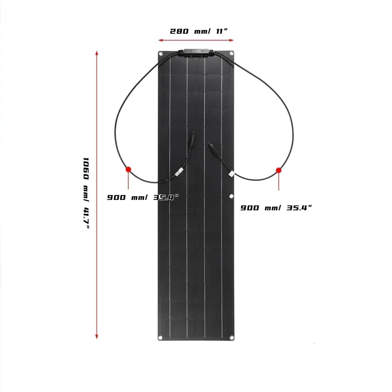 600W 300W Solar Plate Kit Flexible Solar Cells 18V Solar Panel System Battery Charger for Camping Yacht Motorhome Car RV Boat