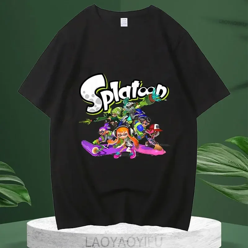 Футболка мужская хлопковая с принтом, Классическая Базовая рубашка с коротким рукавом, с изображением брызг, команды «окончательный Фестиваль» Хаоса