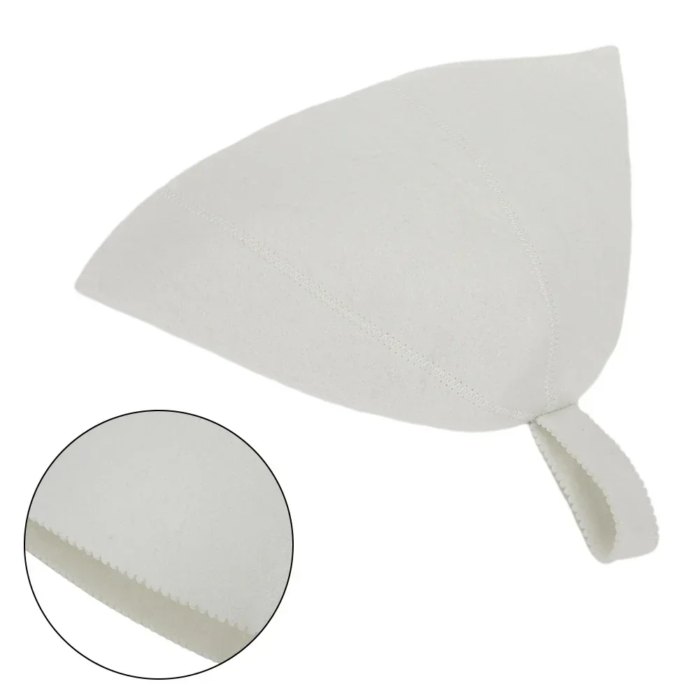 Heat Protection Sauna Hat Russian Bath Hat For Bathroom Thicken Wool Felt Shower Cap Hair Turban Lain Felt Hat For Steam Room