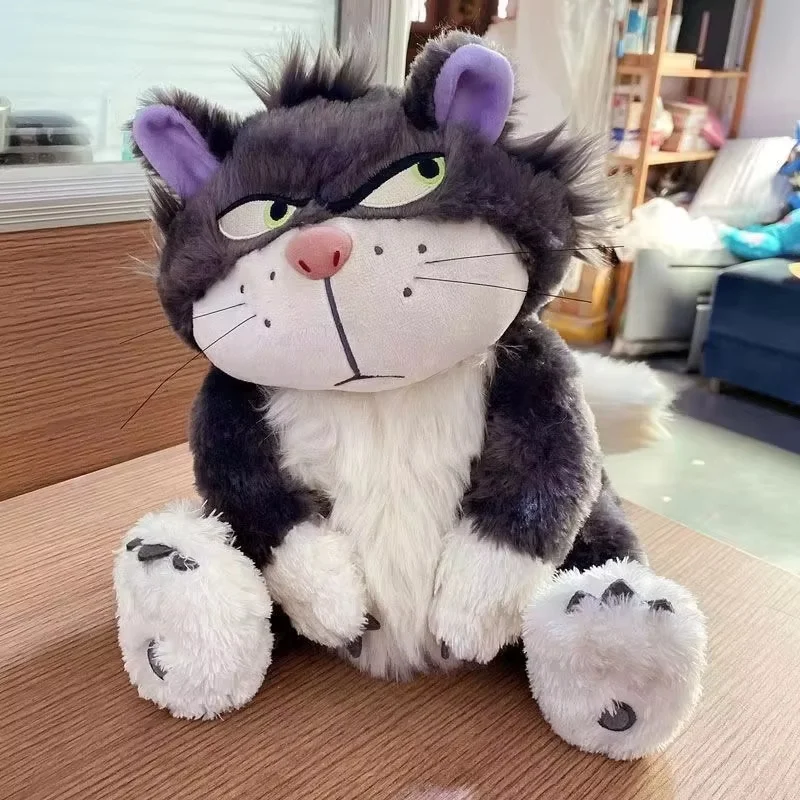 30-60cm New Disney Lucifer The Cat Cute Doll Plush Toy Throw Pillow Cat Doll Birthday Gift Valentine\'S Day Plush Children\'S Toy