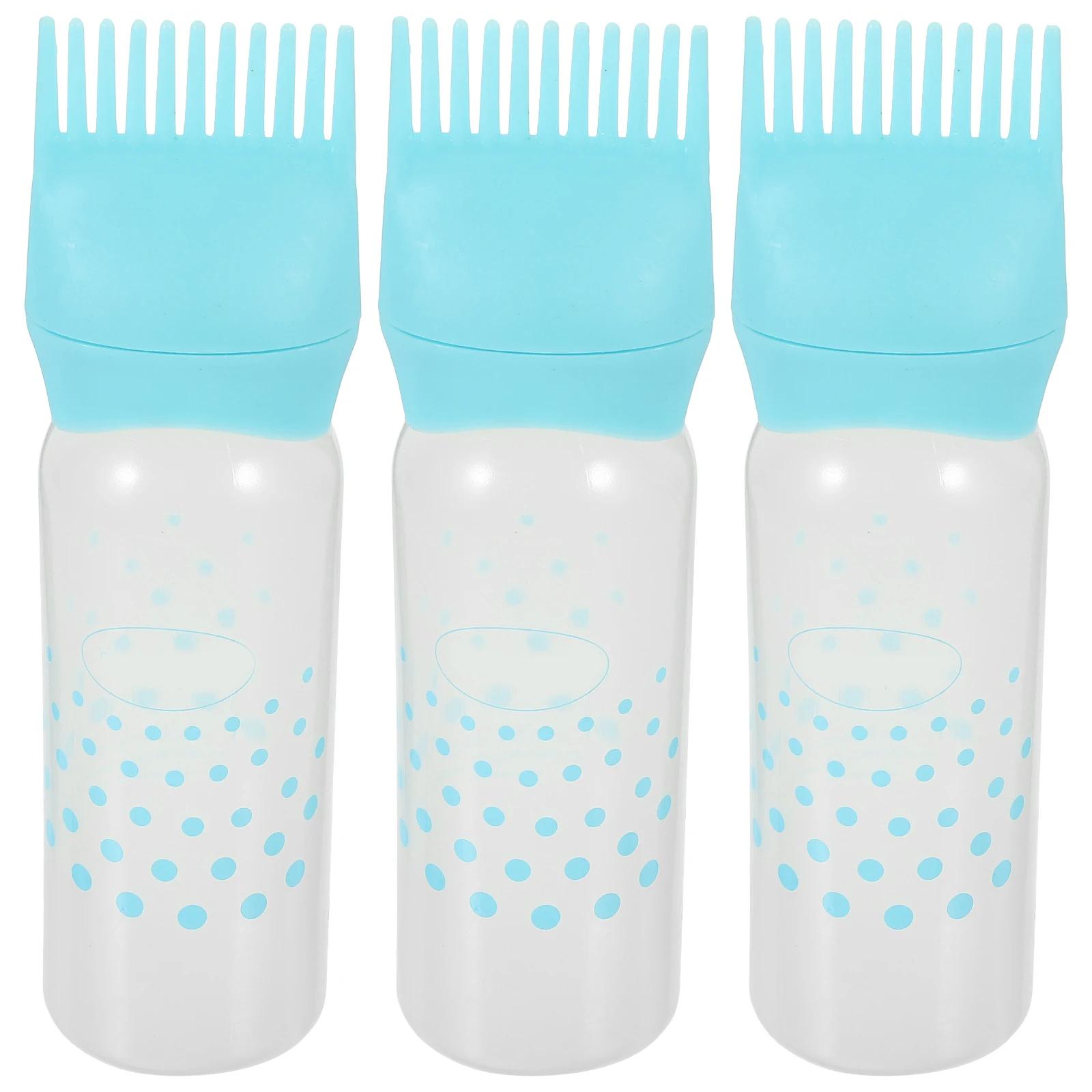 

3 Pcs Dry Cleaning Bottle Hair Dye for Diy Comb Color Applicator Dyeing Bottles