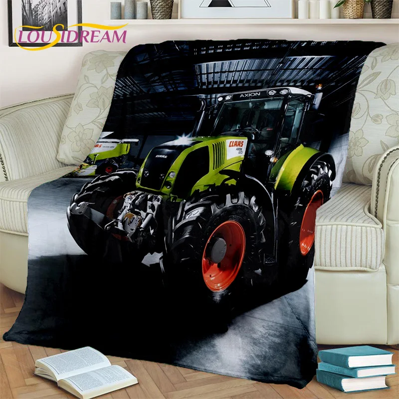 

Truck Car 3D Series Retro Tractor HD Blanket,Soft Throw Blanket for Home Bedroom Bed Sofa Picnic Travel Office Cover Blanket Kid
