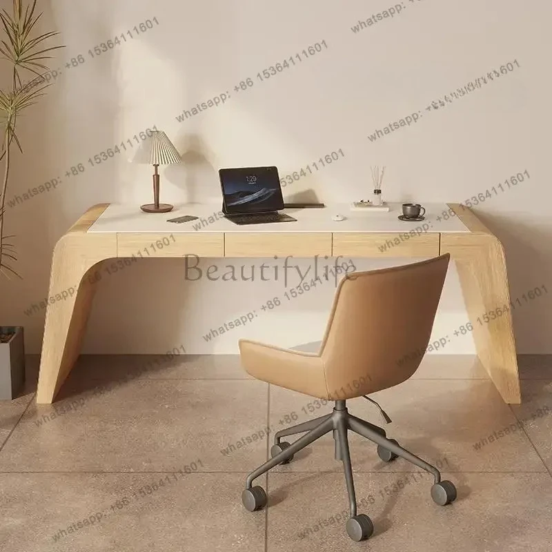 Modern Slate Desk Advanced Computer Study Table And Chair Log Wind Home Study Desk