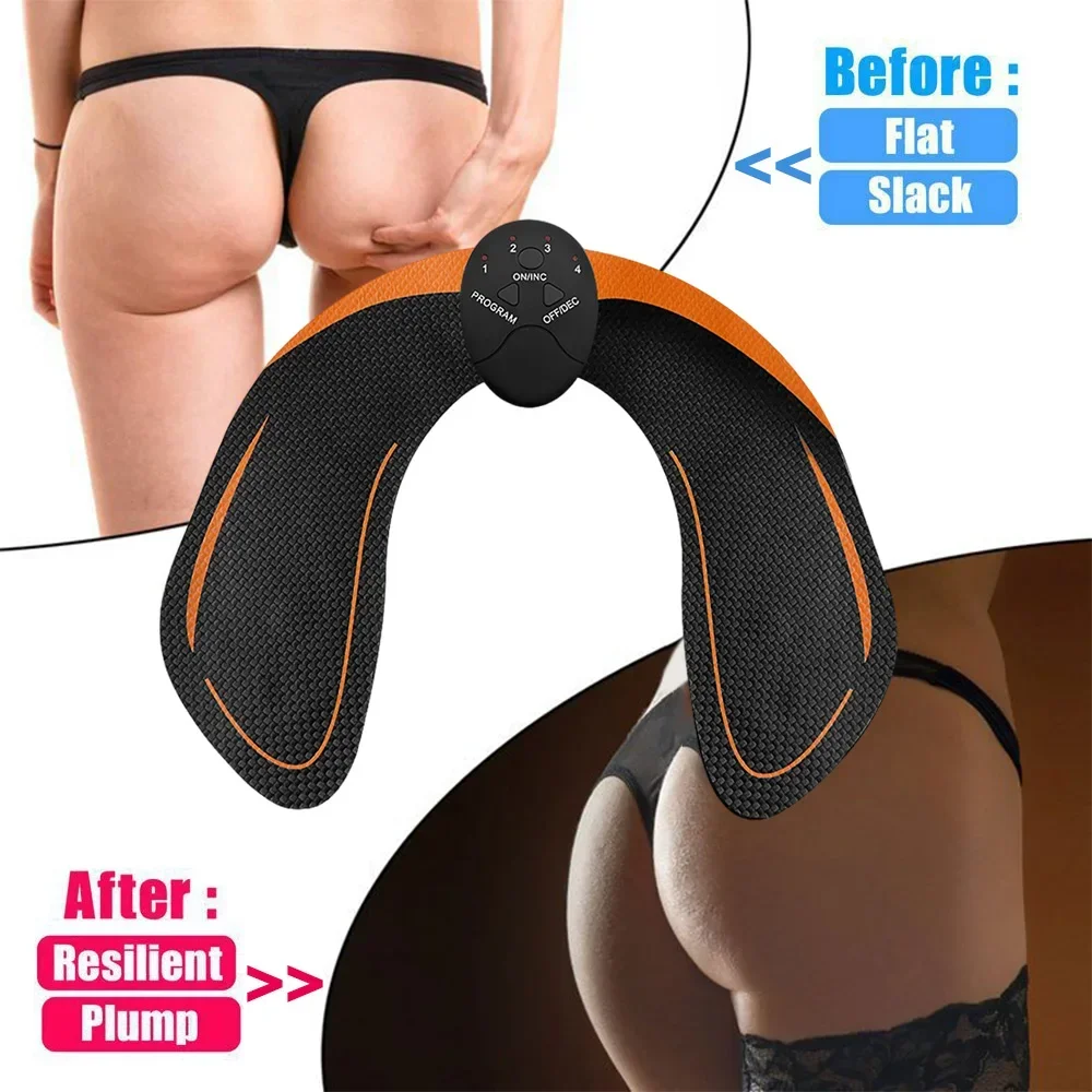 Smart EMS Hips Massager Trainer Electric Muscle Stimulator Wireless Buttocks Abdominal ABS Stimulation Fitness Body Slimming