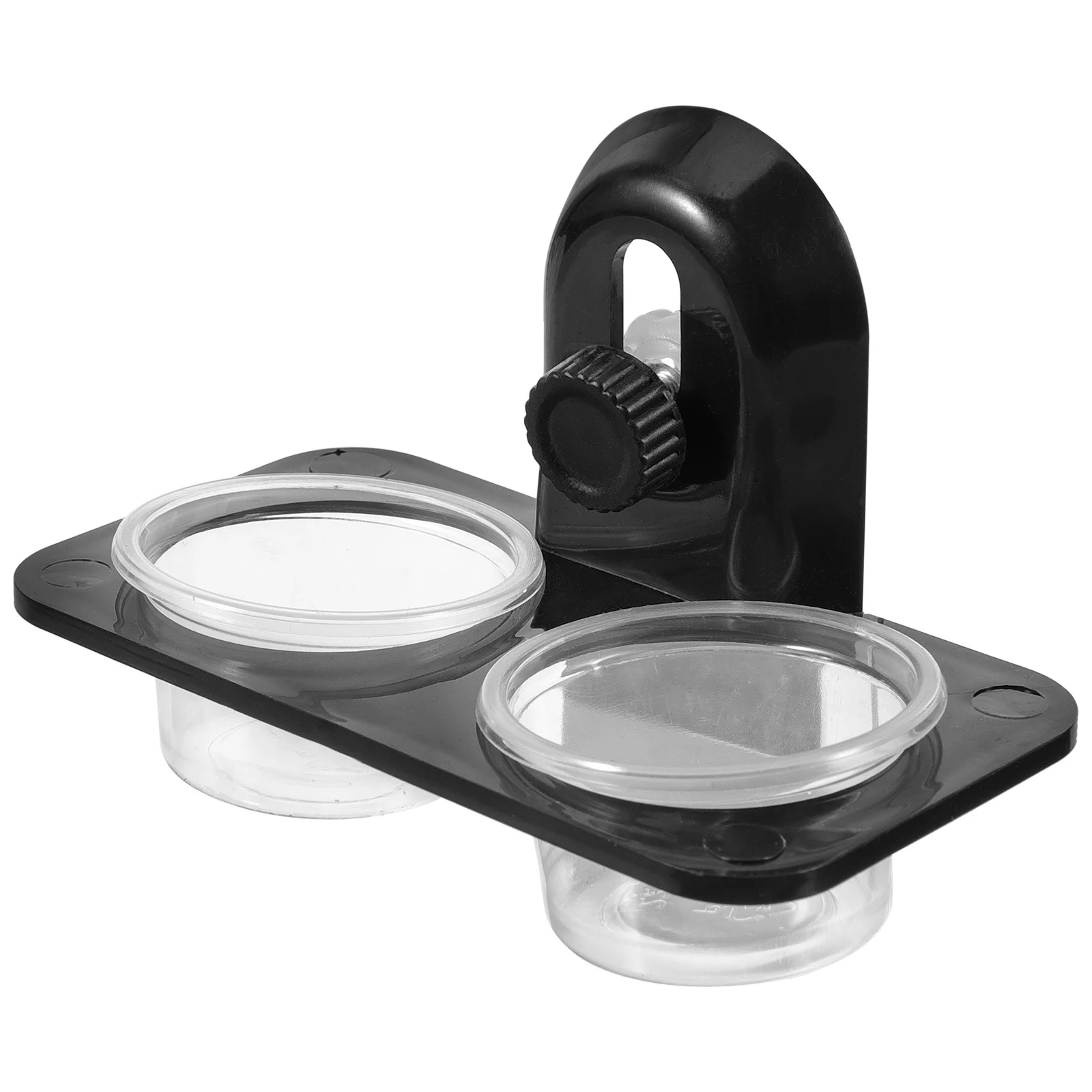 Reptile Feeder Bowl Container Durable Easy Clean for Lizard Turtle Gecko Scorpion Wall Mount Space Saving