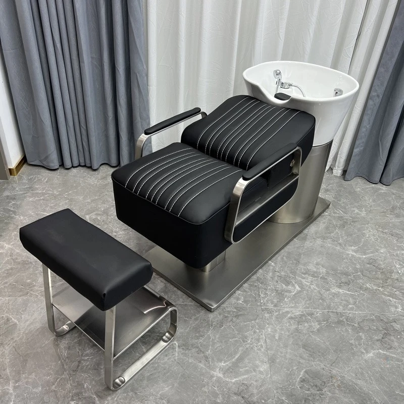 Luxury Shaving Shampoo Chairs Hairdressing Recliner Japanese Head Spa Shampoo Chairs Cosmetic Krzeslo Salon Furniture  YX50SC