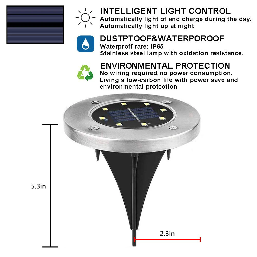 Color-changing Long-lasting Durable Energy-efficient Weatherproof Automatic Color-changing Landscape Lights Eco-friendly Solar