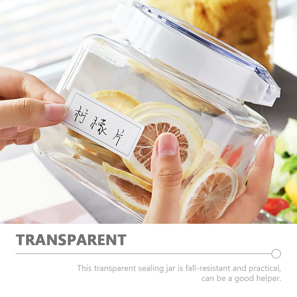 

Large Capacity Press Sealed Jar Transparent Food Storage Container For Coffee Sugar Flour Dry Snacks Kitchen Organization