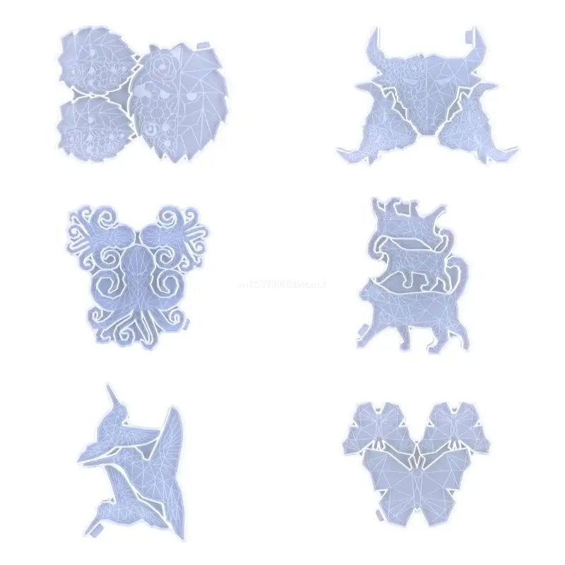 

Pendant Resin Mold Silicone Resin Mold Animal Epoxy Resin Casting Mold for DIY Wall Hangings,Home Decoration Dropship