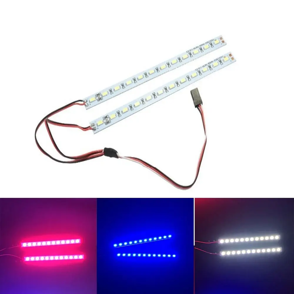 Car Lights LED Chassis Dazzle Light Lamps  Flashing Light Lighting Strip for 1/10 1/8 RC Car for Trx4 TRX-4 D90 D110 Axial SCX10