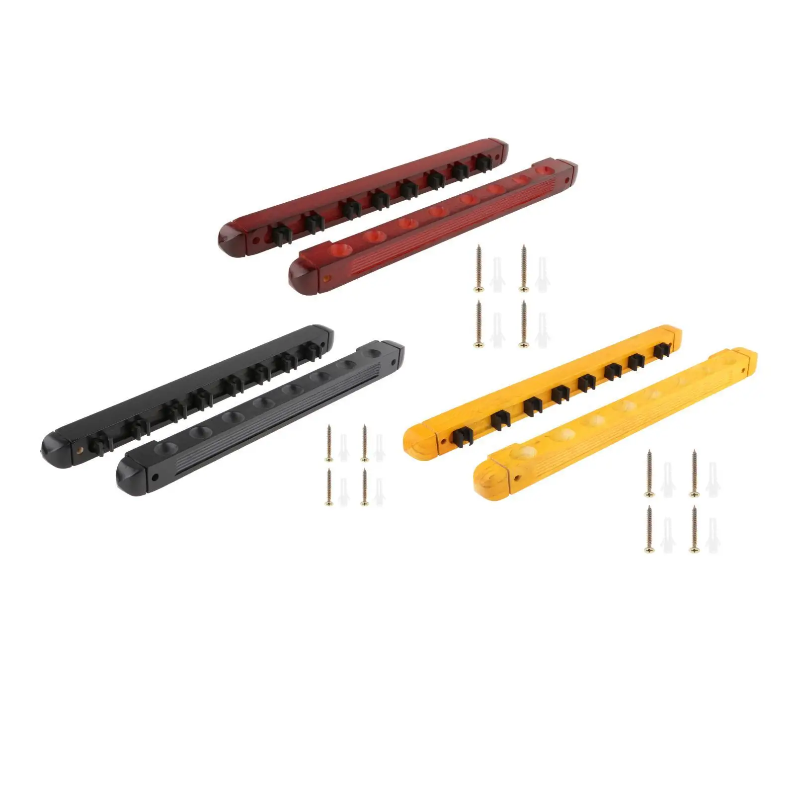 

Anti-slip Pool Cues Holder 8 Hole Wall Mounted Wooden Billiard Rod Stand for Pool Table Supplies for Billiard Players