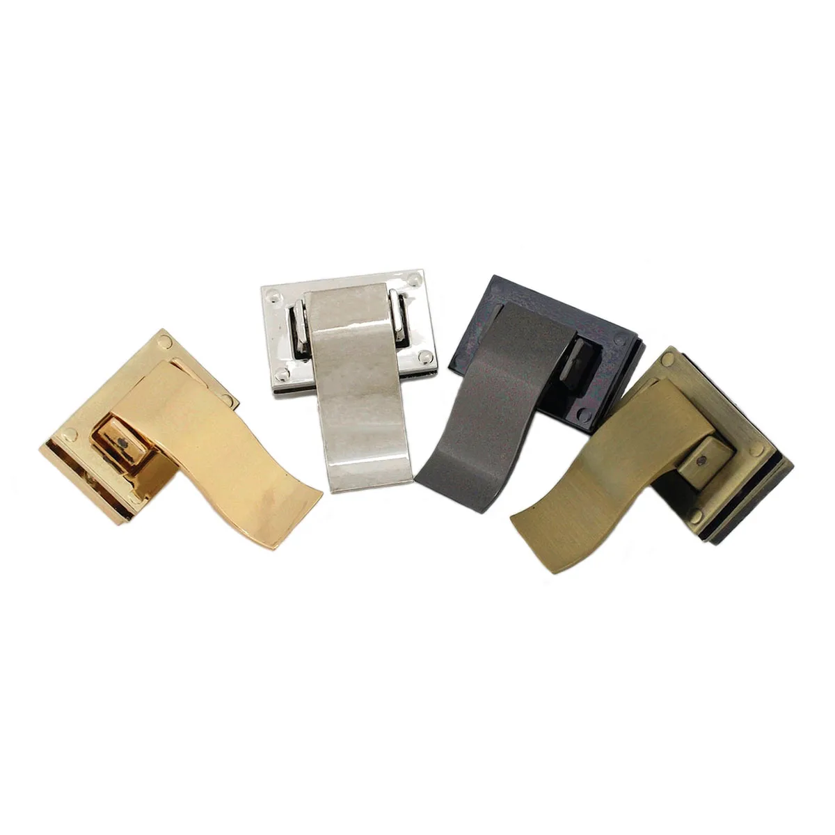 1pcs Metal Long Tongue Lock Fashion Lock Clasp For DIY Handbag Bag Purse Luggage Hardware Closure Bag Parts Accessories