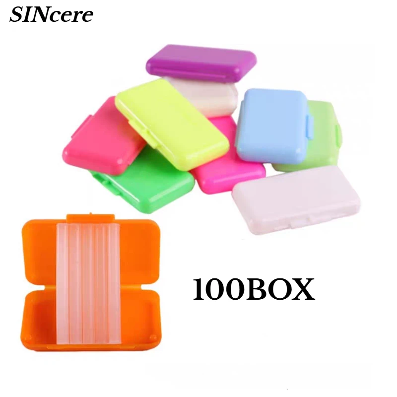 100 Boxes Dental Orthodontic Wax for Bracket Brace Gum Irritation Different Scent Ortho Relief Wax Sticks for Gum