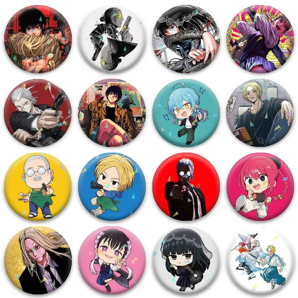 

S-Sakamoto Days Badges Niche Design Brooch for Backpack Lapel Pins Creative Accessories