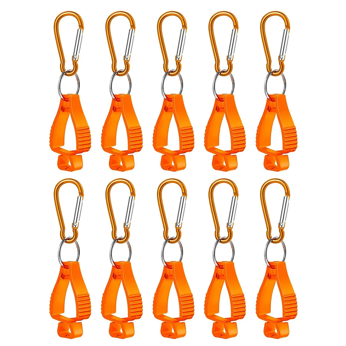 A23P 10Pcs Glove Clips For Work Glove Holders Glove Belt Clip With Metal Carabiners For Construction Worker Guard Labor