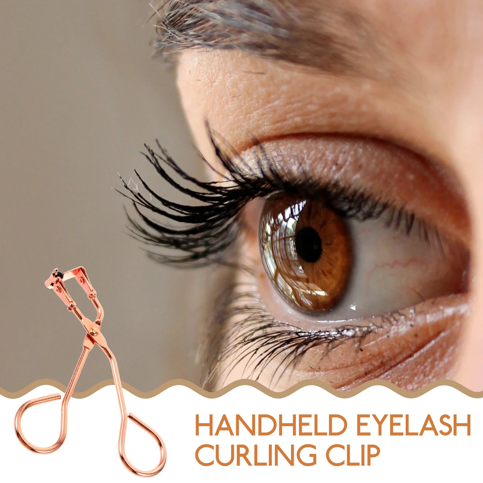 

Eyelash Curler Lightweight Metal Durable Handheld Eyelash Curling Tool Ergonomic Portable Lash Curler for Women Makeup Supplies