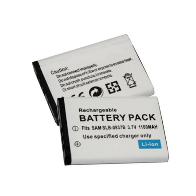 Suitable for SLB-0837B camera battery SLB0837B battery full decoding 3.7V 1100MAH lithium rechargeable battery