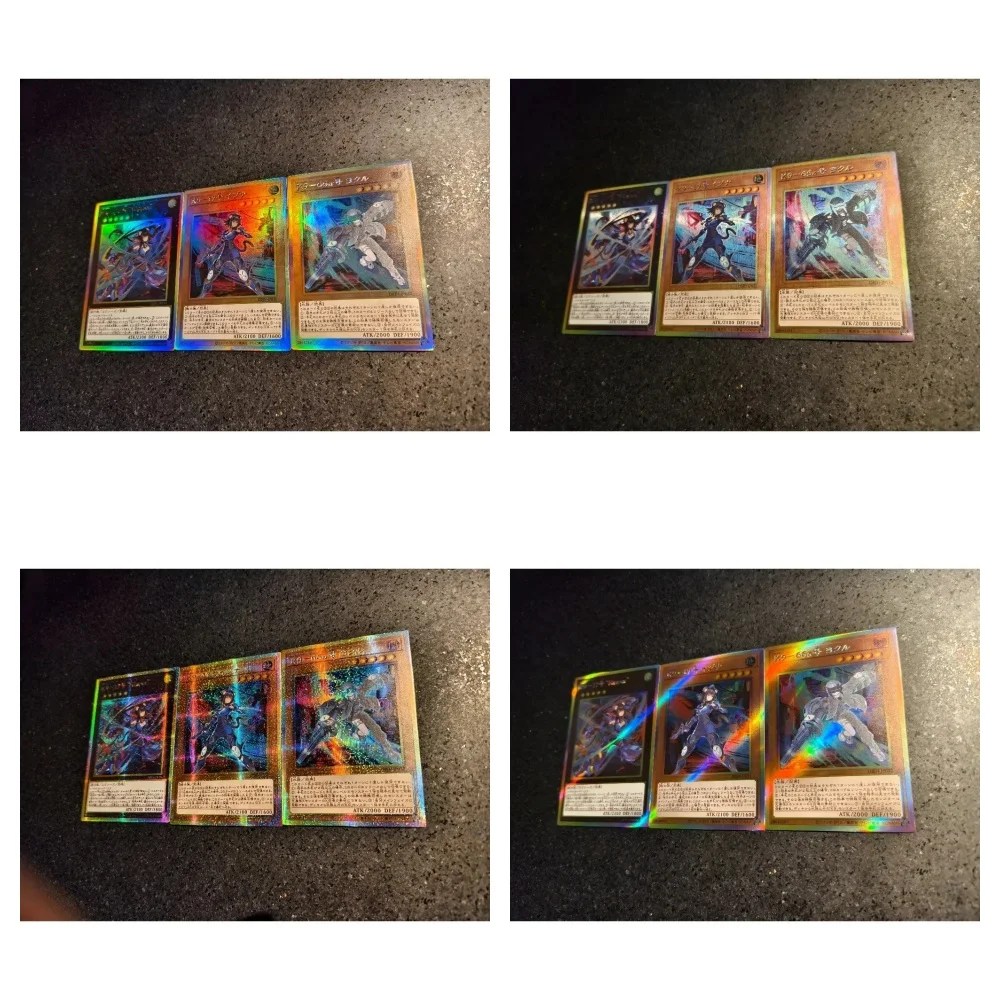 

3pcs/set 59*86mm Yu-Gi-Oh K9 Mini Set K9-17 K9-66a Original Self-made Anime Cartoon Peripheral Game Collection Card Holiday Gift