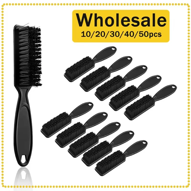 Soft Hair Cleaning Brush Barber Plastic Handle Retro Neck Duster for Salon Hairdressing Styling Tool to Remove Comb Breaks
