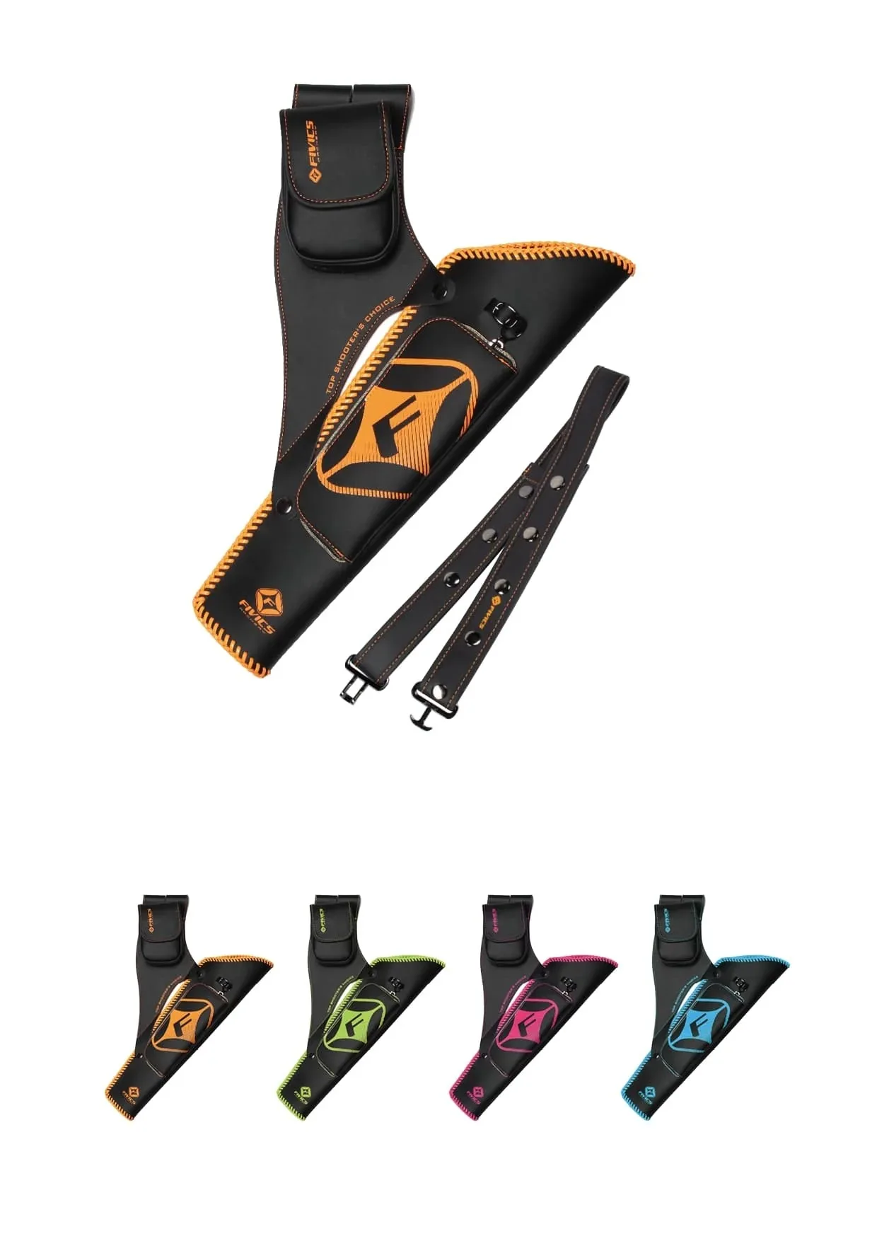 FIVICS UNICO Target Quiver Artificial Leather Large/Small Sizes Available Practical Archery Accessory
