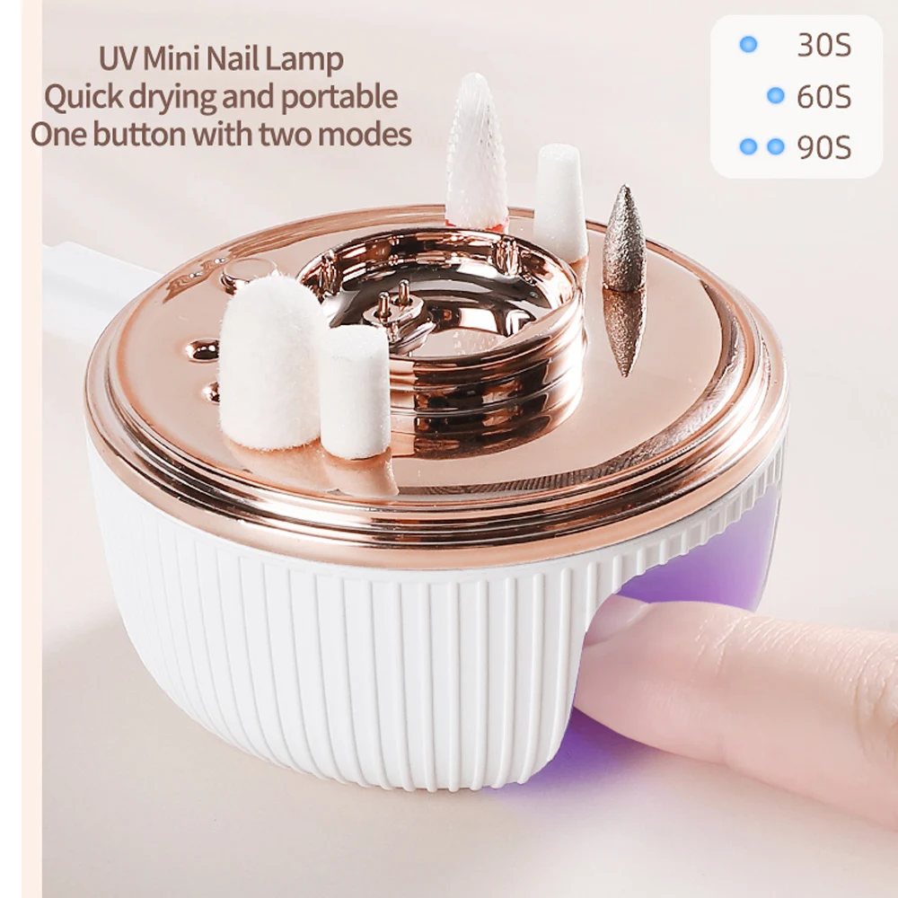 BNG Electric Nail Drill File with UV Lamp Professional Cordless Nail Drill Machine for Acrylic Nails Polishing