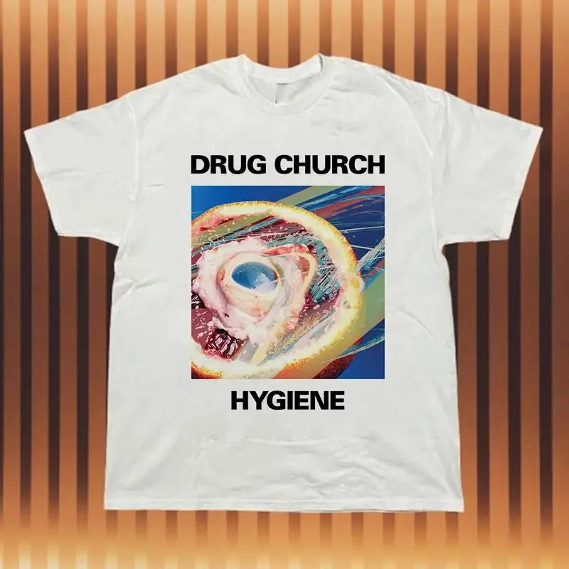 Hygiene Drug Church Band White Cotton T Shirt Full Size S 5Xl