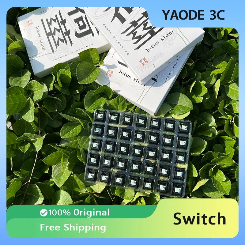 Lotus Stem Switch 45G POM Audio Tactile Blue-like Switch Custom Hot-swappable Gaming Mechanical Keyboard Accessories 4mm Stem