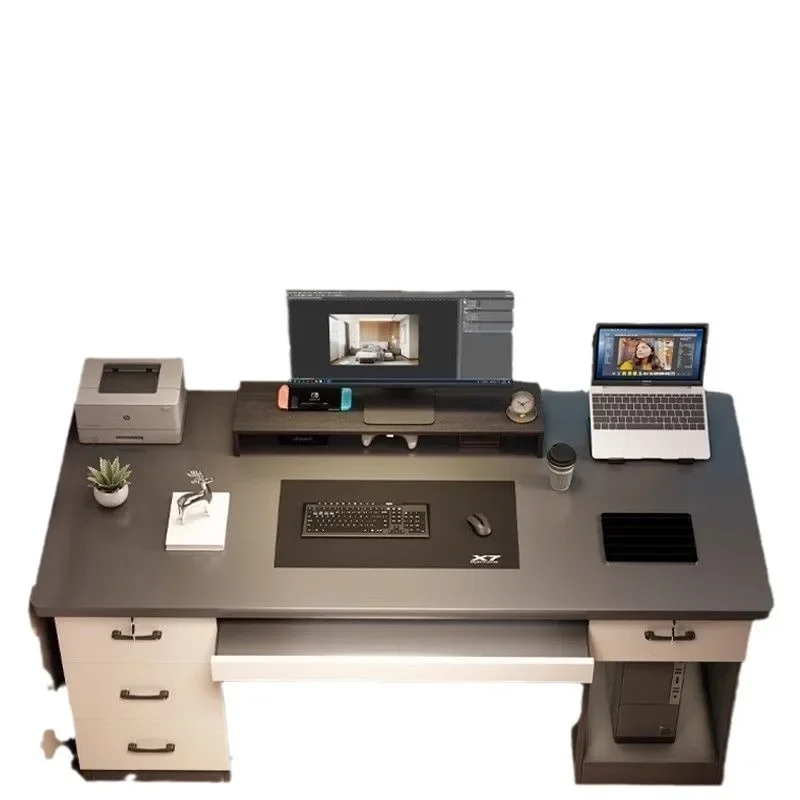 High Grade  Computer Desk with Drawers for Home Learning Writing and Office Furniture. Large Desktop Computer Desk