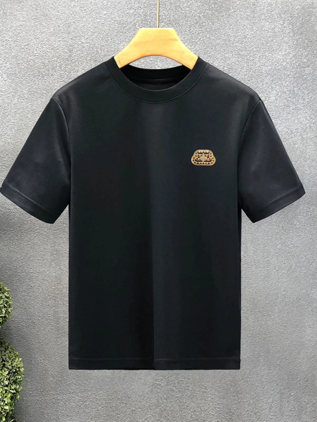 Stylish Short Sleeve T-Shirt Men's round Neck Half Sleeve High End Fashion Summer New Arrival Casual Comfortable Polyester Co...