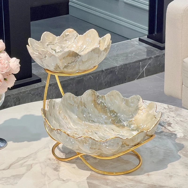 

fruit plate, living room coffee table, household dried fruit candy, fruit plate cake rack, dessert table dim sum plate