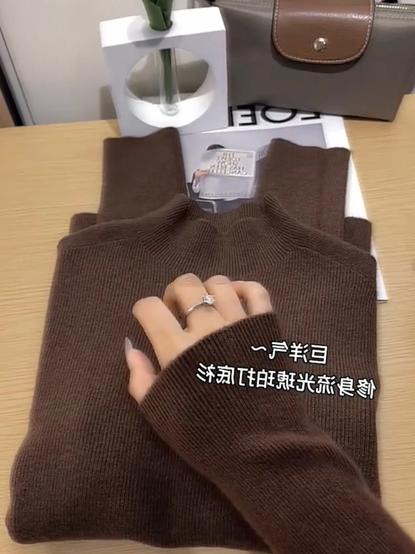 الرجعية محبوك طويل Sve لون نقي f عالية Ne المرأة ملابس داخلية أعلى Sli قاعدة طبقة irt الخريف الشتاء Faion #2