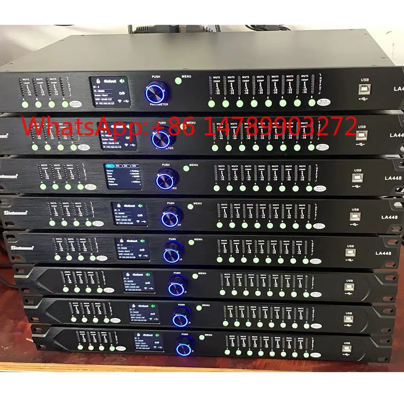 Nuoxun LM848RTS 4In8Out DSP Processor Professional Loudspeaker Management for Line Array