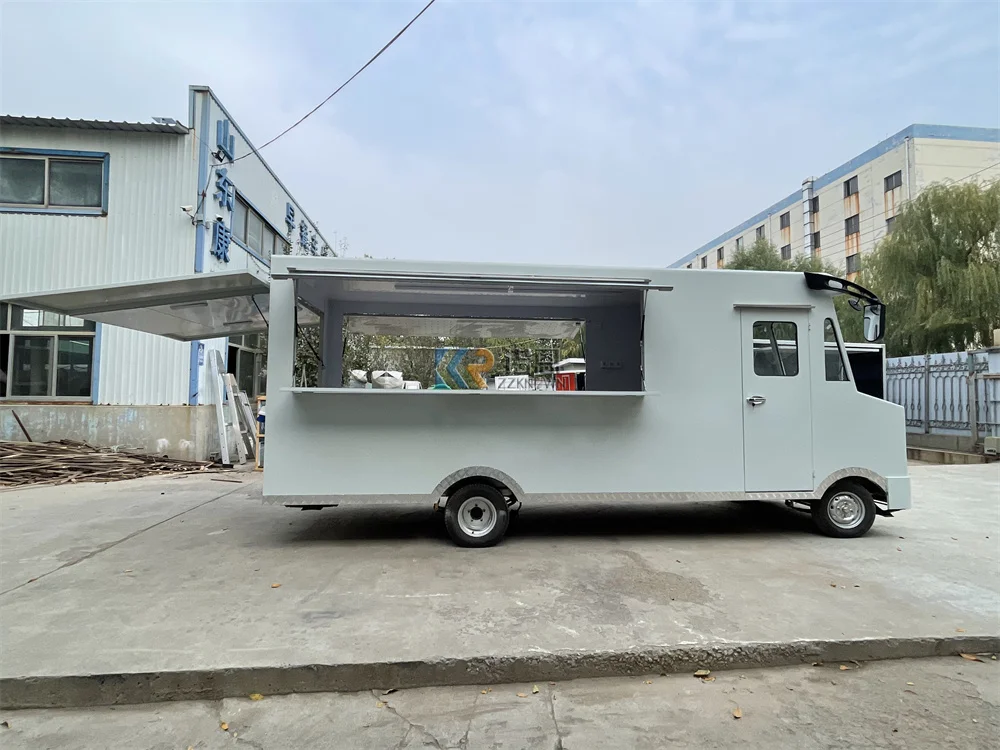 Reboque de comida elétrico móvel cozinha café sorvete carrinho comcesão personalizada caminhão de comida van lanche caminhão de cachorro-quente