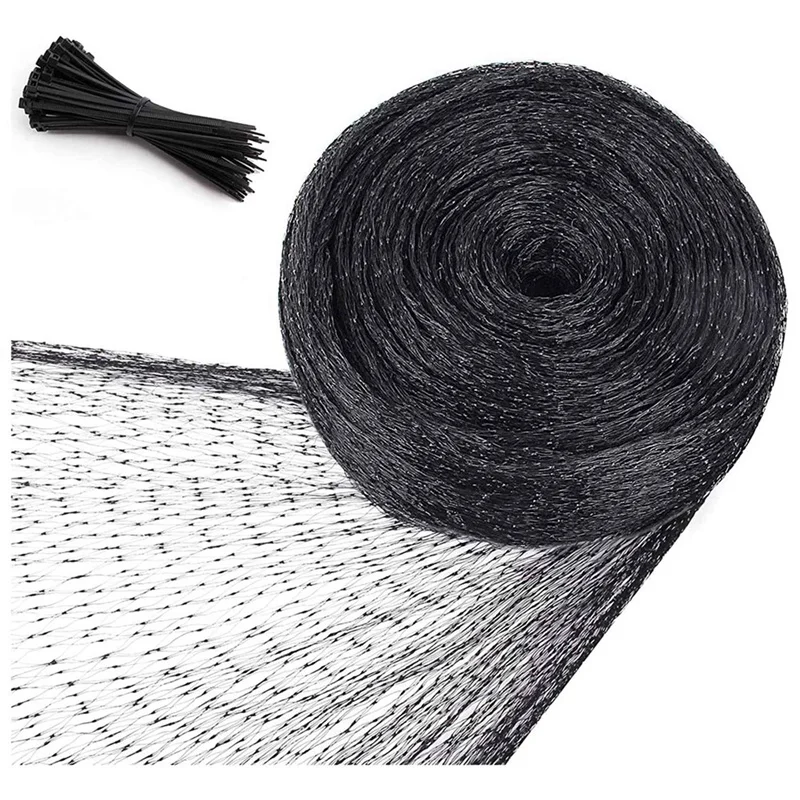 

3X Bird Netting For Garden Protection, 4X10M Garden Netting, Poultry Netting For Chicken Coop, Deer Fence Netting