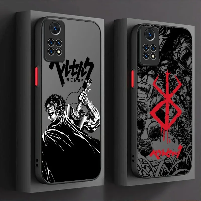 Étui pour Xiaomi Redmi 15 15C 14C 14R 13 13C 13X 12C 12 10 10A A5 A4 A3 Pro Turbo 3 K70 K50 K40 K30 K20 Pro Berserk Comics Anime