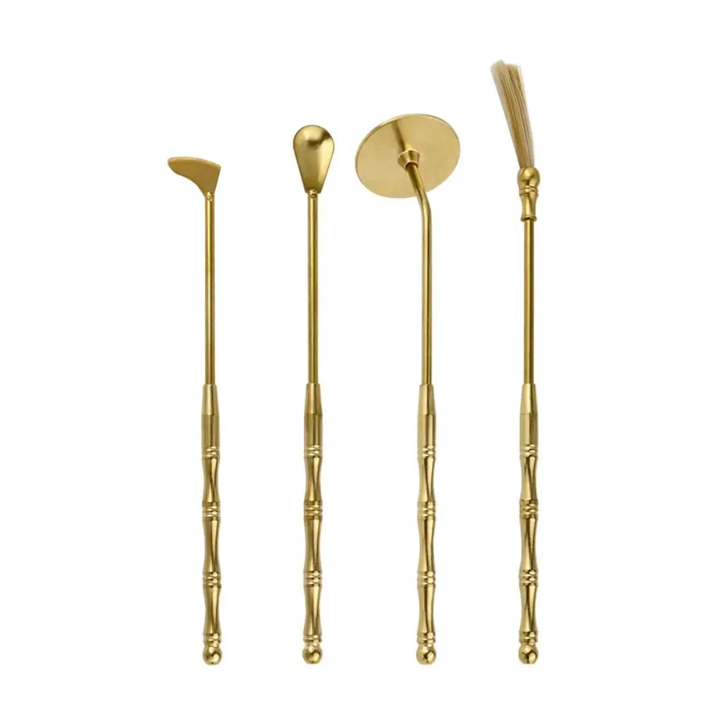 NEW Brass Brass Incense Tools DIY Household Extension Accessories Incense Spatula Gold Incense Sweep Tools