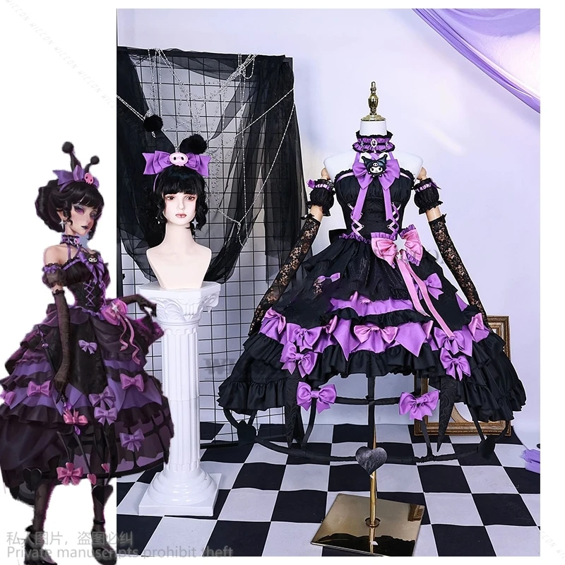 

Game Identity V Cosplay Costume Bloody Queen Mary Bloodbath Lolita Long Dress Women Halloween Carnival Evening Party Kawaii Wig