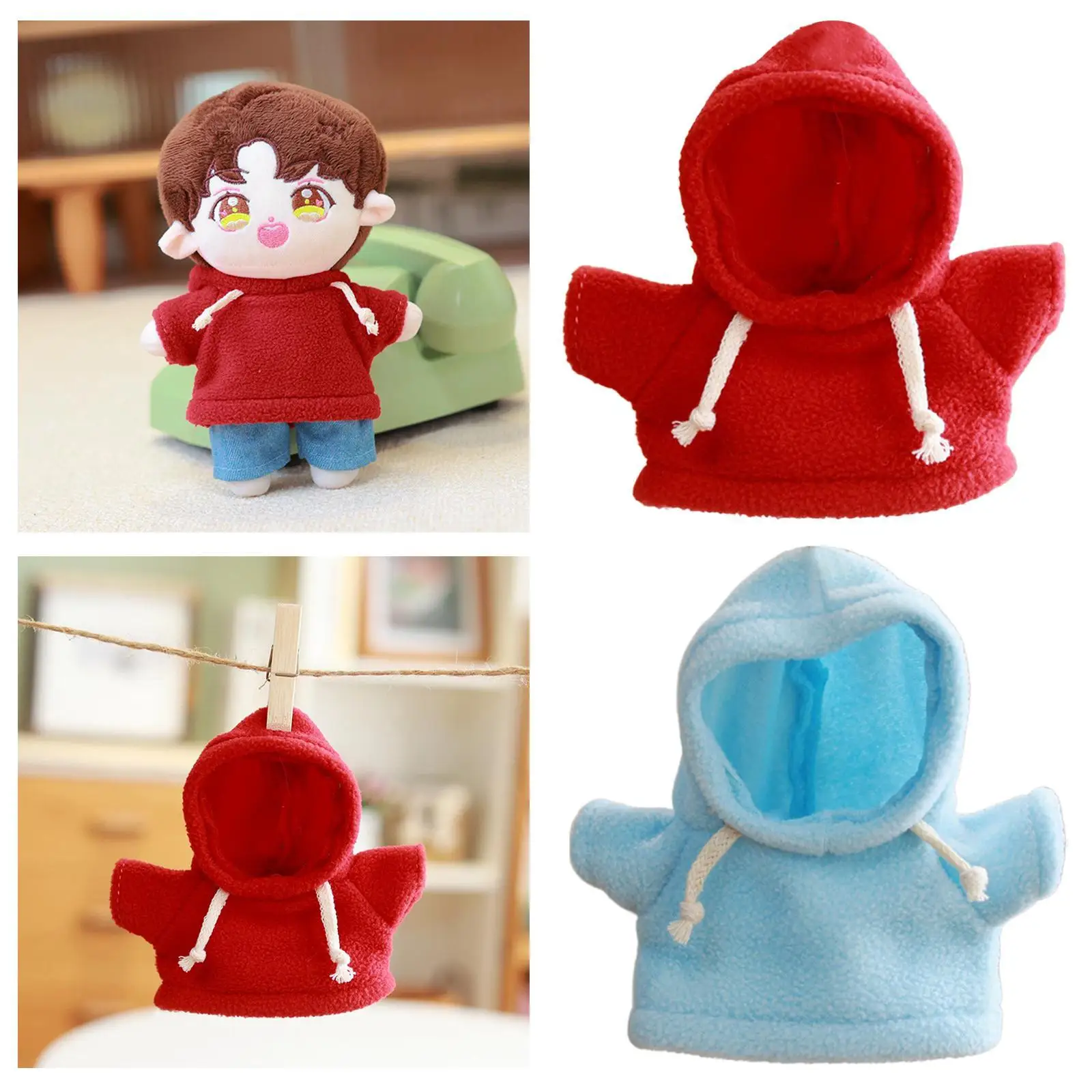 Vêtements de beurre en peluche pour enfants, tenues de beurre, cadeau d'anniversaire, mode confortable, habillage, sweat à capuche, vêtements de beurre, cadeaux, 20cm