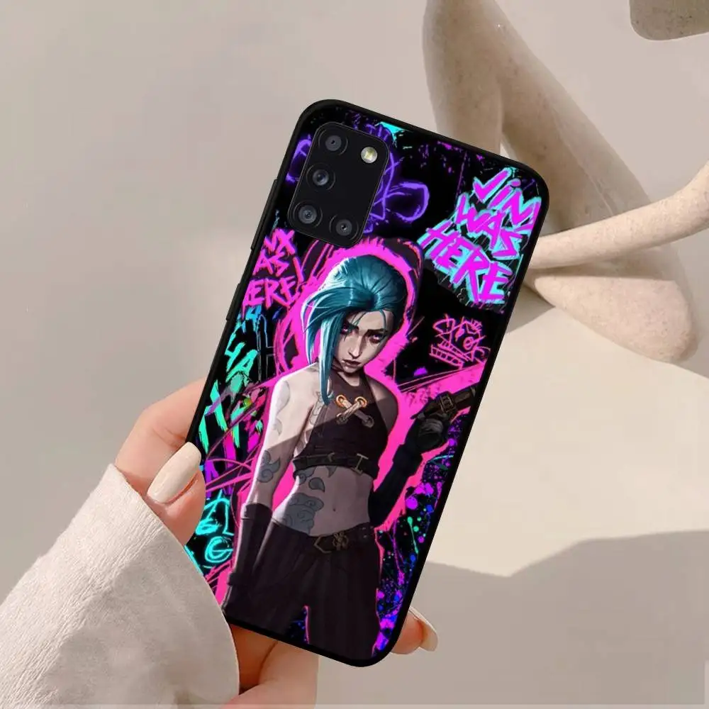 League of Legends L-LOL Jinx Capa de telefone para Samsung A 52 53 21 32 13 12 71 31 51 40 72 73 70 22 42 50 30 20 21 shell