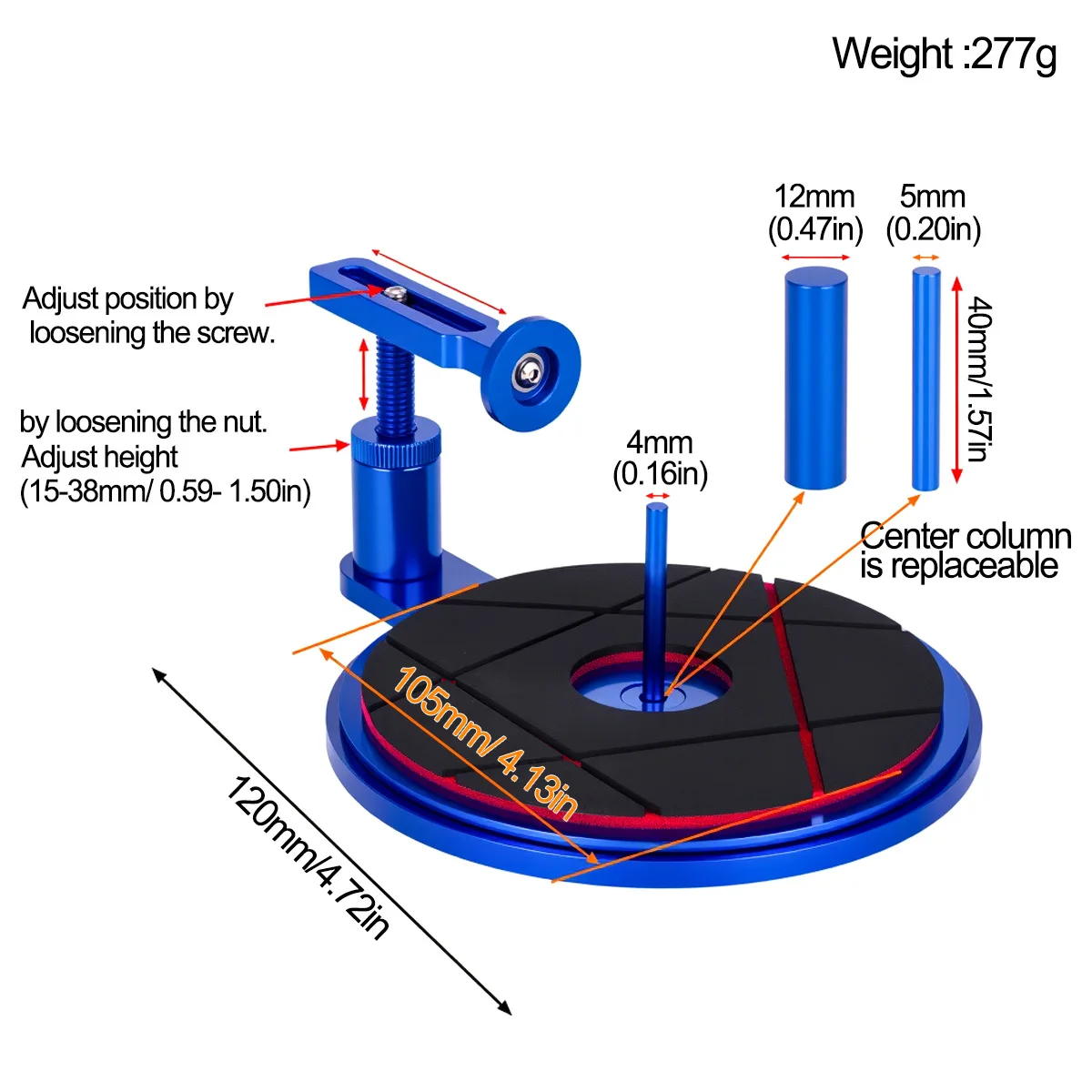 أداة مساعدة لتجميع الإطارات شبه الأوتوماتيكية من الألومنيوم لسيارة RC بمقياس 1/10 1/8 HSP HPI Kyosho ZD Hongnuo Redcat Traxxas #2